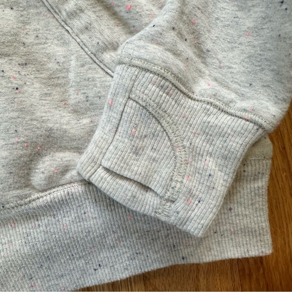 Athleta Girl In Your Element Textured 2.0 Hoodie in Oatmeal Multi Sz M 8-10 - Picture 6 of 12